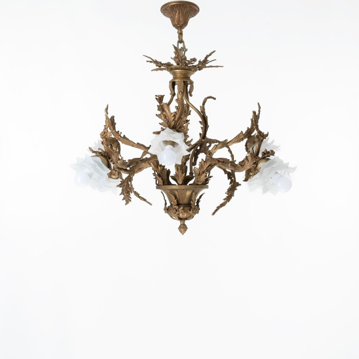 نجفة كالا، 8 لمبة، نحاس، 85×95 سم انتيك من قنديل مصر - Calla Chandelier, 8 Lights, Copper, 85×95cm, Antique|Kandil Egypt