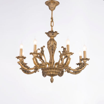 نجفة كارما، 8 لمبة، نحاس، 70×75 سم انتيك من قنديل مصر - Karma Chandelier, 8 Lights, Copper, 70×75cm, Antique|Kandil Egypt