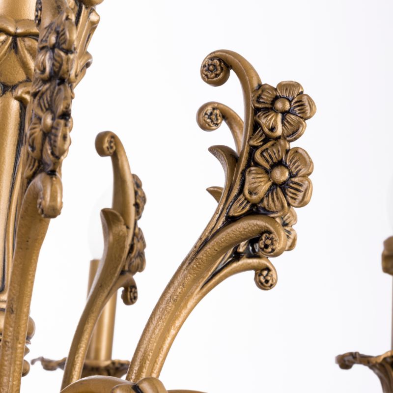 نجفة كارما، 8 لمبة، نحاس، 70×75 سم انتيك من قنديل مصر - Karma Chandelier, 8 Lights, Copper, 70×75cm, Antique|Kandil Egypt
