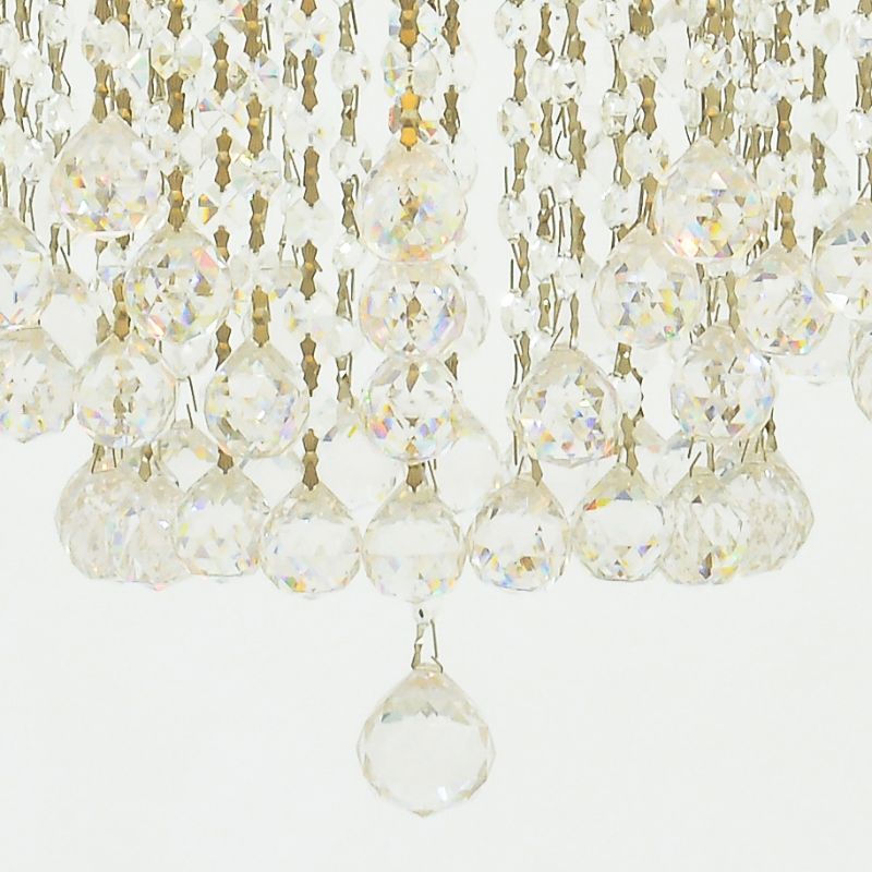 نجفة شادو، 8 مصابيح، معدنية، 60×86 سم - فضي