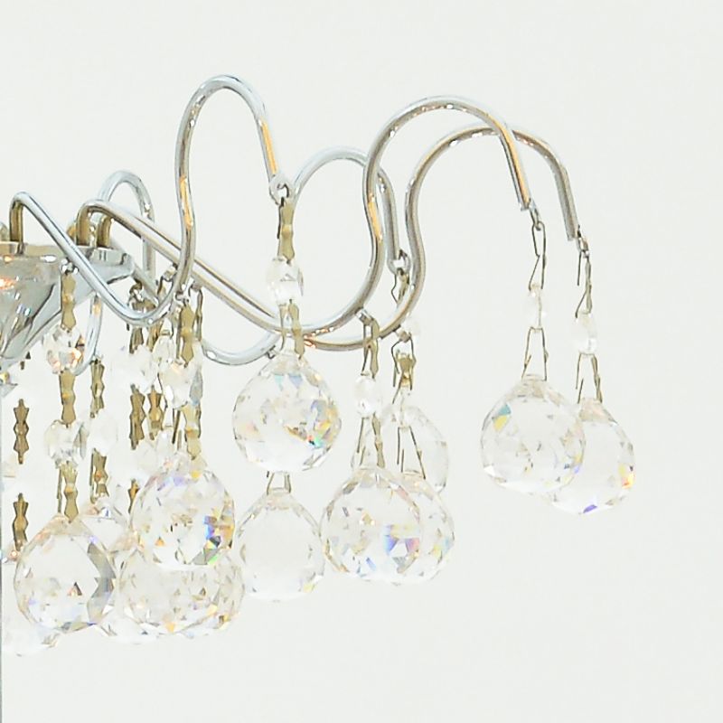 نجفة شادو، 8 مصابيح، معدنية، 60×86 سم - فضي