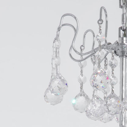 نجفة شادو، 6 مصابيح، معدنية، 42×73 سم - فضي