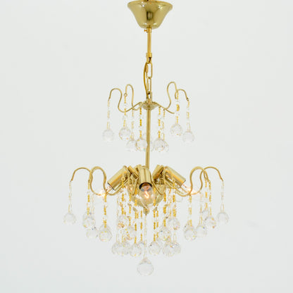 Katerina Chandelier, 5 Lights, Metal, 55×65cm - Solitaire Gold