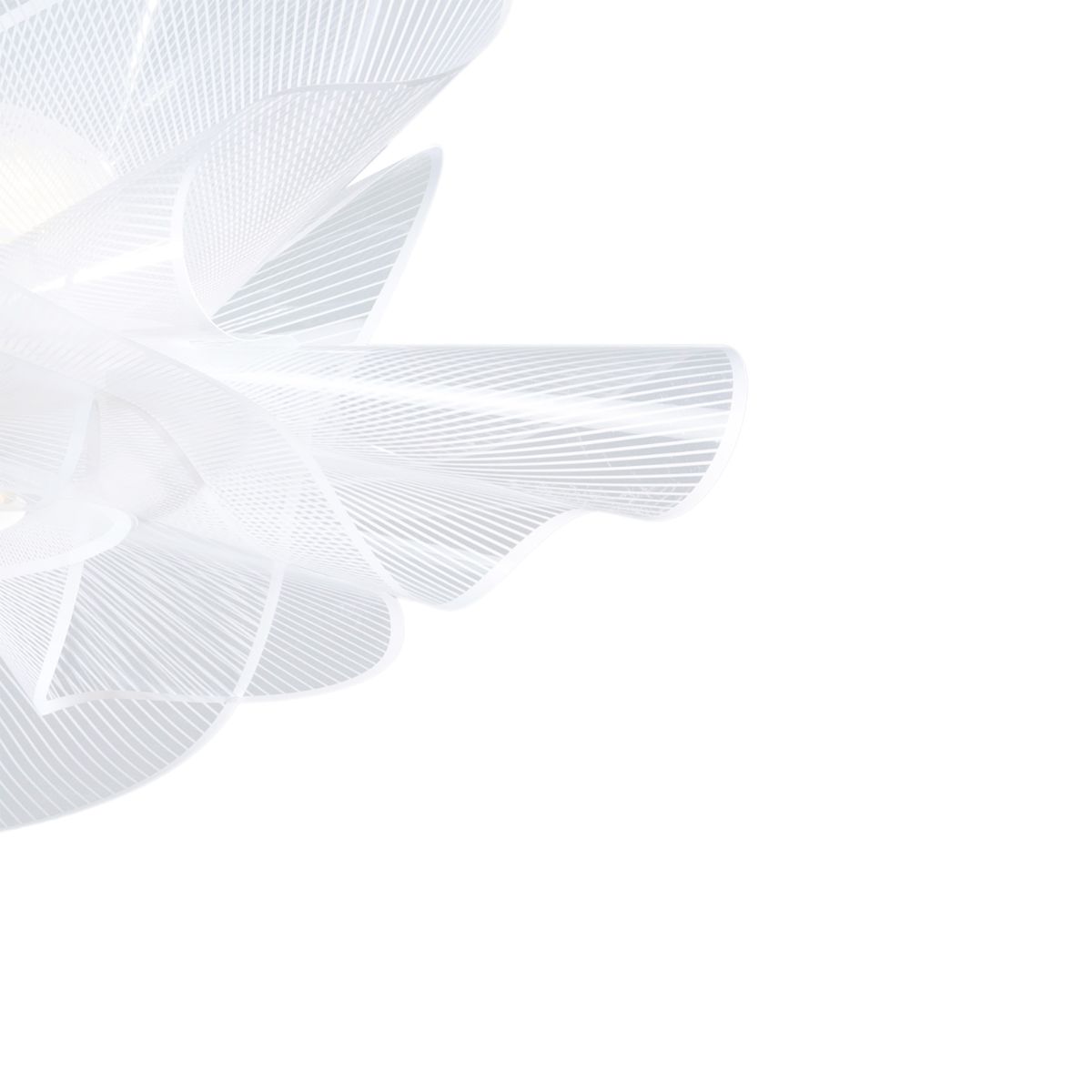 Viola 1 Light White Chandelier