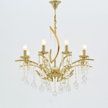 نجفة فيليه، 8 مصابيح، معدنية، 60×62 سم ​​- سوليتير جولد