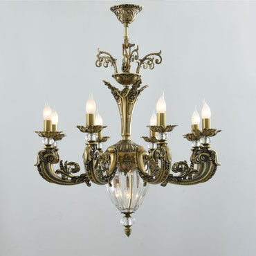 Fruits Chandelier, 8 Lights, Copper, 65×85cm - Italian Bronze