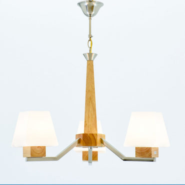 Vanda 3 Lights Wood Brown Chandelier