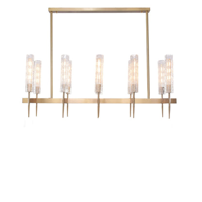 Fana 10 Lights Gold Chandelier