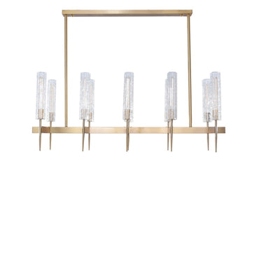 Fana 10 Lights Gold Chandelier