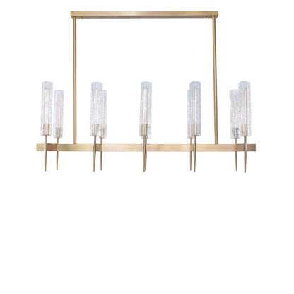 Fana 10 Lights Gold Chandelier