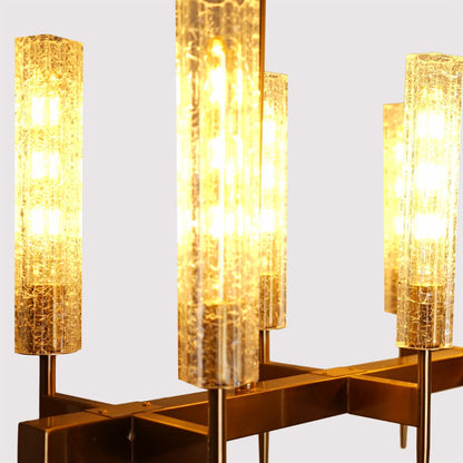 Fana 10 Lights Gold Chandelier