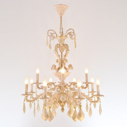 Turkey Chandelier, 12 Lights, Aluminum, 90×115cm - Whitey