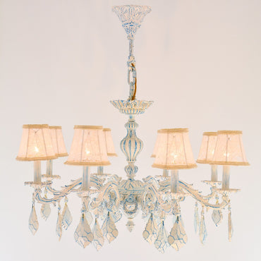 Pure Chandelier, 8 Lights, Aluminum, 85×85cm - Blue