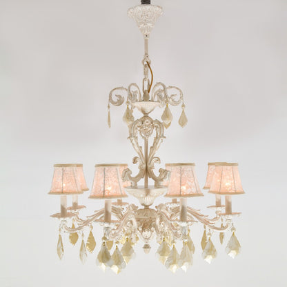 Shine Chandelier, 8 Lights, Aluminum, 85×110cm - Whitey