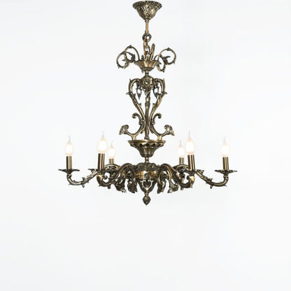 Turkey Comb 6 Lights Antique Chandelier