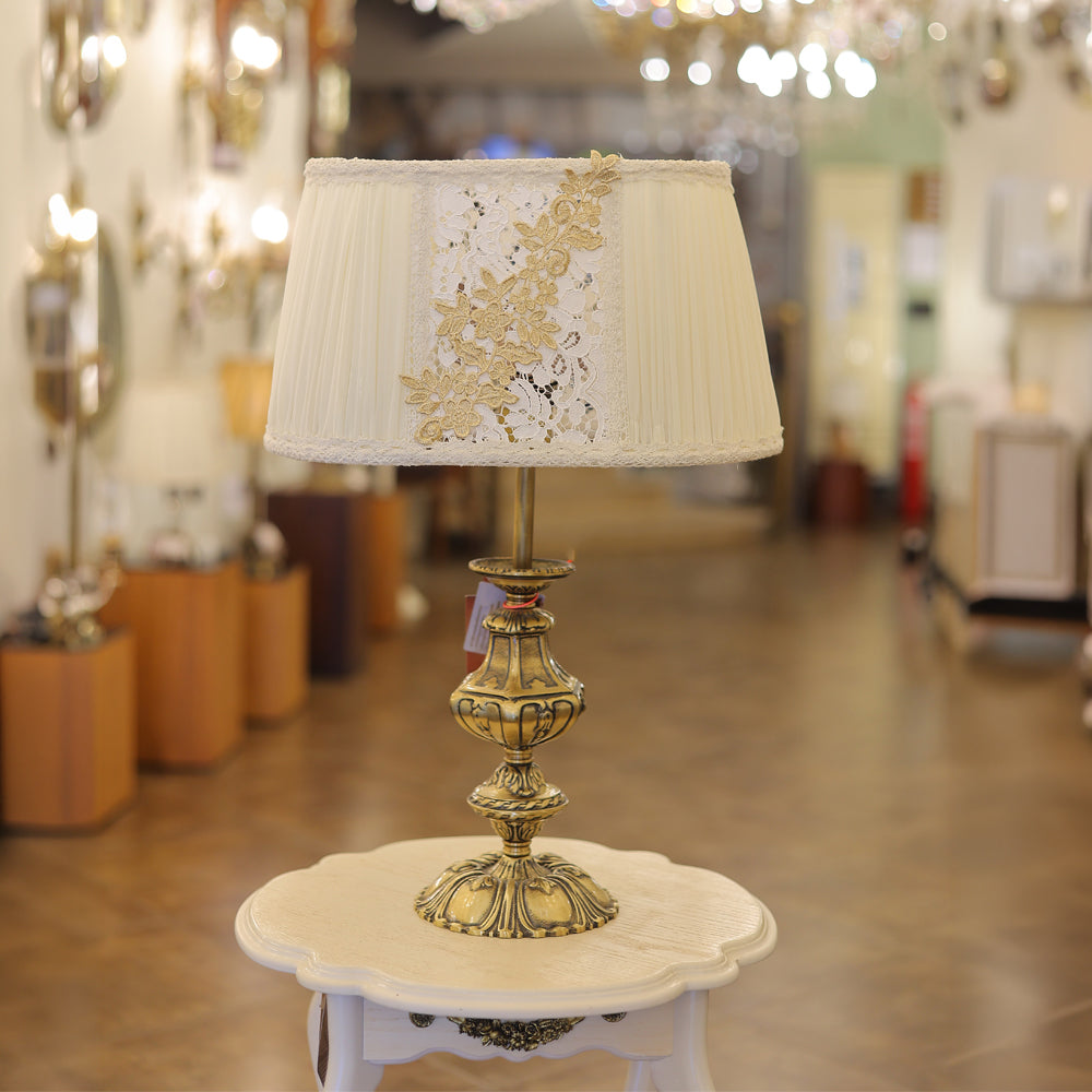 Table Lamp, 1 Lights, Brass Italian Bronze - أباجورة، 1 لمبة، نحاس برونز إيطالي