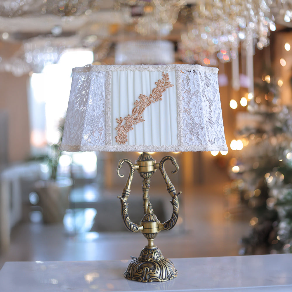 Table Lamp, 1 Lights, Brass Italian Bronze - أباجورة، 1 لمبة، نحاس برونز إيطالي