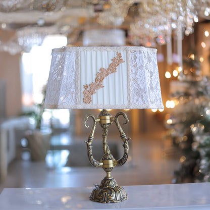 Table Lamp, 1 Lights, Brass Italian Bronze - أباجورة، 1 لمبة، نحاس برونز إيطالي