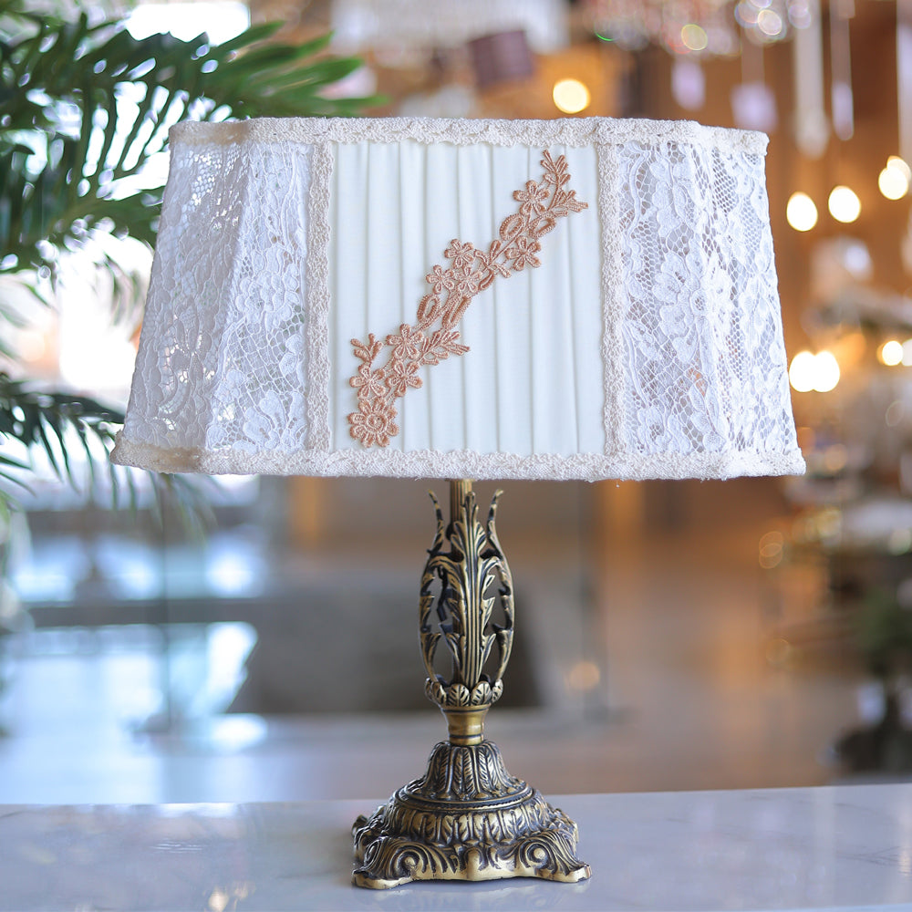 Table Lamp, 1 Lights, Brass Italian Bronze - أباجورة، 1 لمبة، نحاس برونز إيطالي