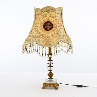 Victoria Crystal Antique Table Lamp