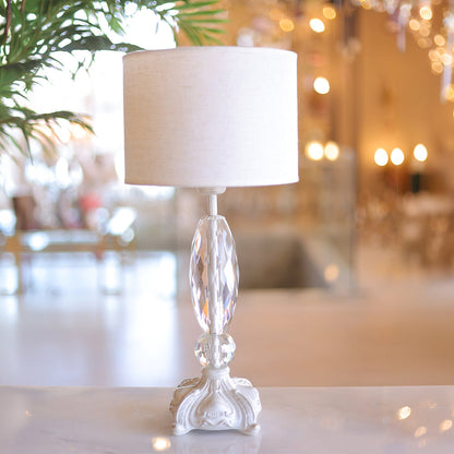 Table Lamp, 1 Lights, Metal Whitey - أباجورة، 1 لمبة، معدن وايتي