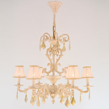 Shine 6 Lights Whitey Chandelier