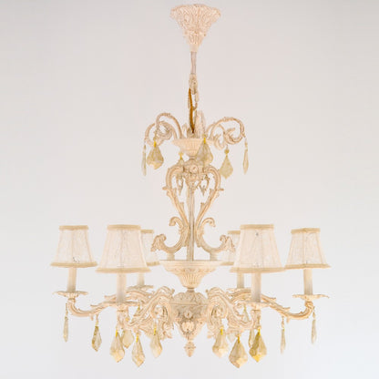 Shine 6 Lights Whitey Chandelier