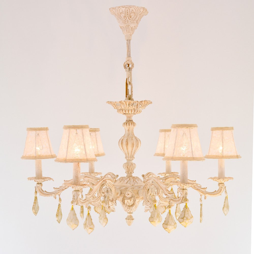 Pure 6-light Whitey Chandelier