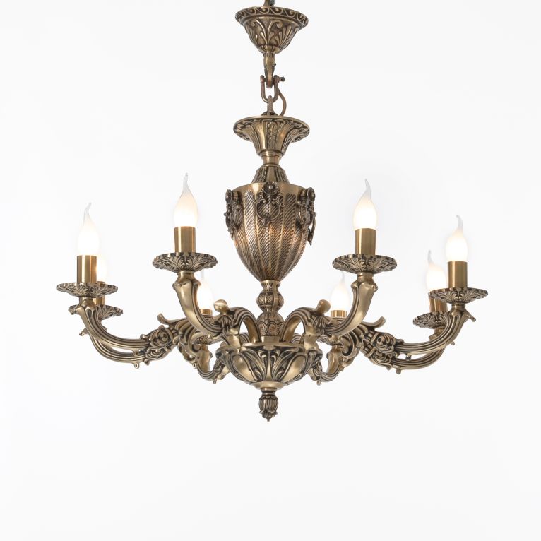 Siri 8 Lights Bronze Chandelier