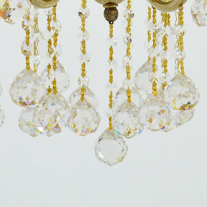 Chandelier 10 Lamps Sondos Solitaire Gold