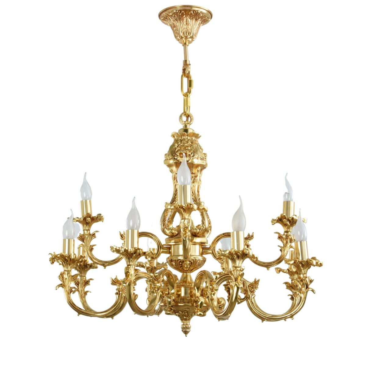 نجفة سكاي الذهبية ذات 12 لمبة