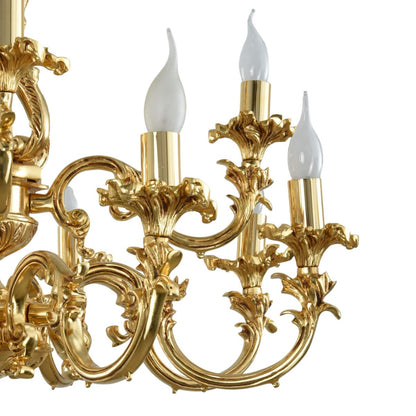 نجفة سكاي الذهبية ذات 12 لمبة