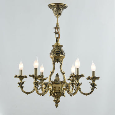 نجفة سكاي، 6 مصابيح، نحاس، 60×75 سم - برونز إيطالي