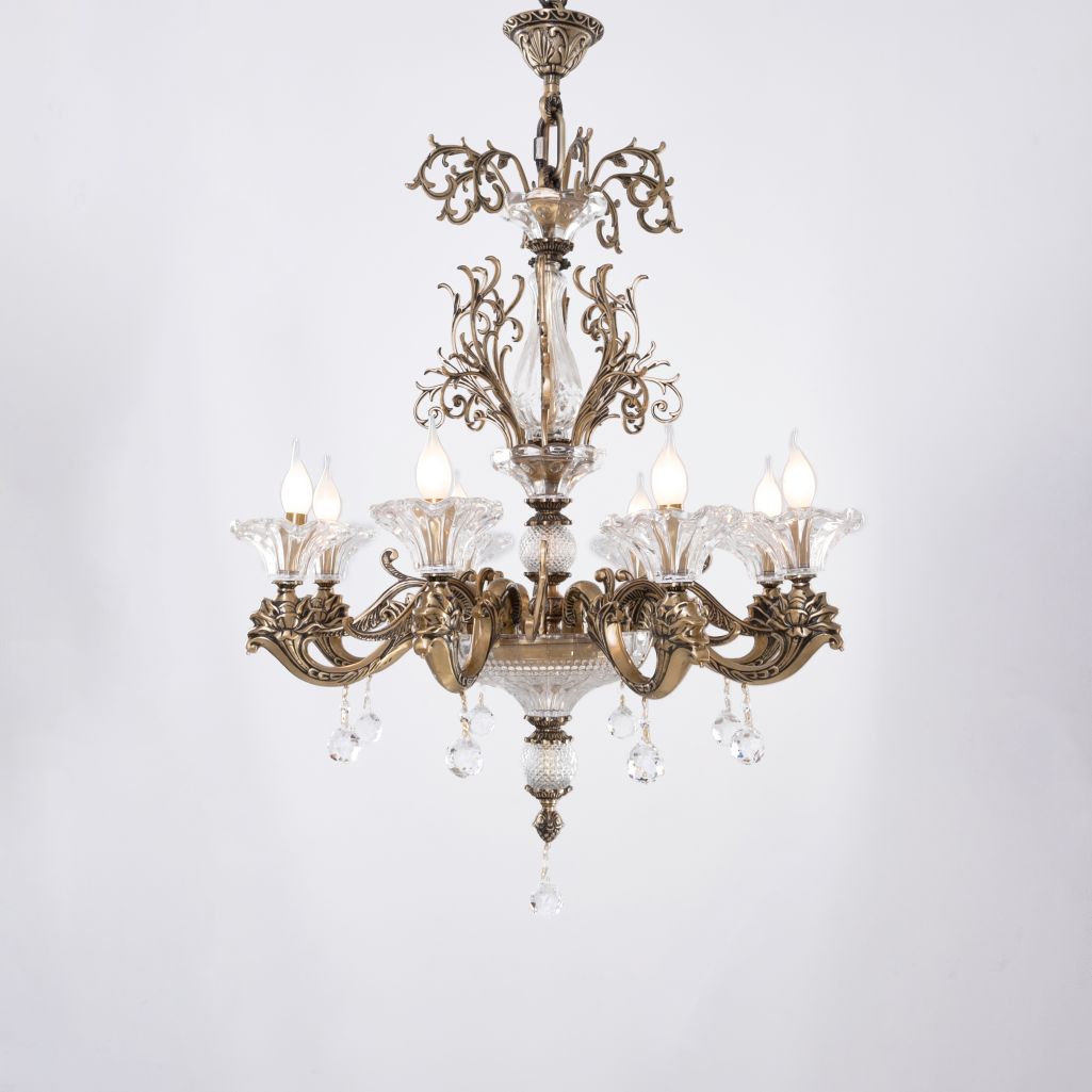 Rock 8 Lights Bronze Chandelier