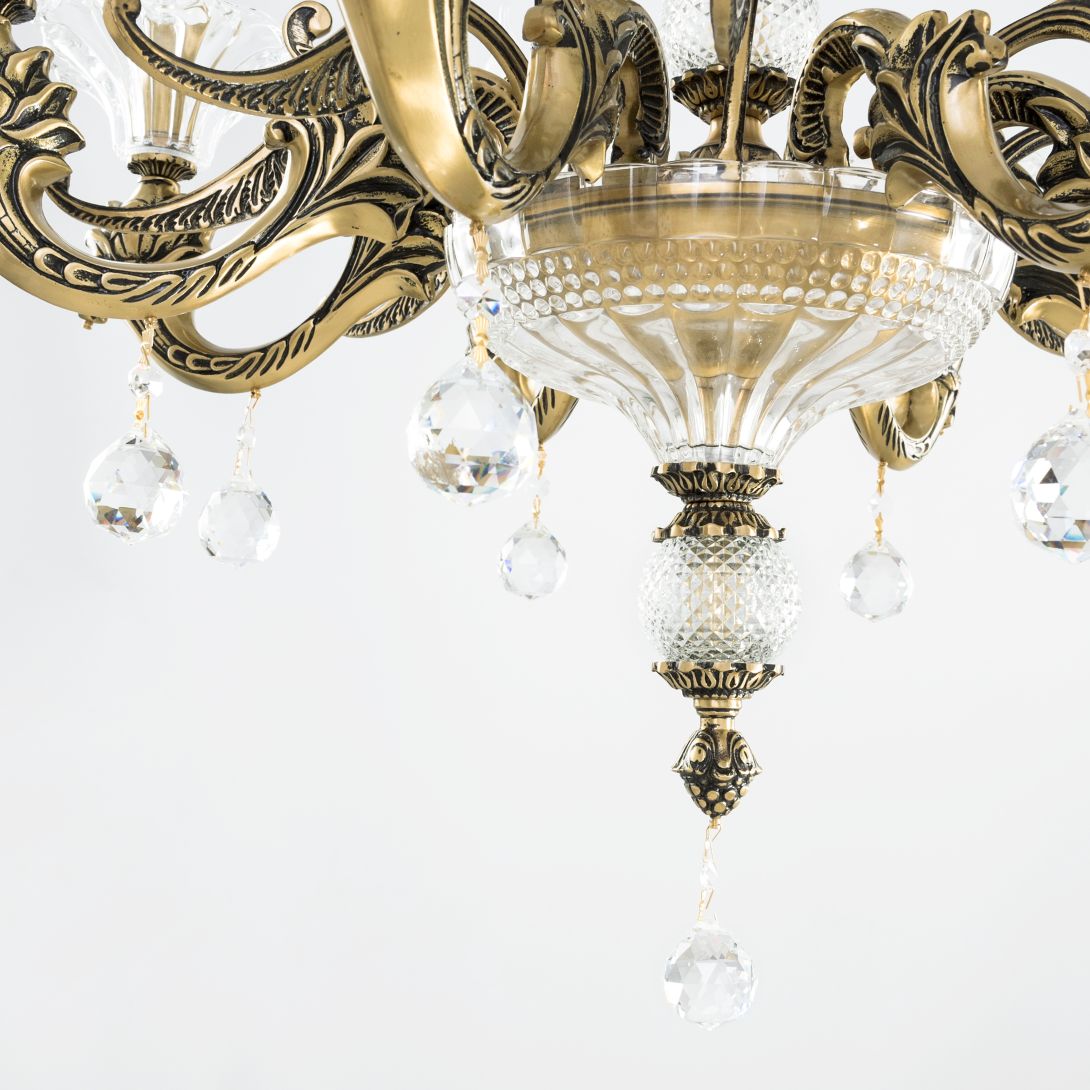 Rock 8 Lights Bronze Chandelier