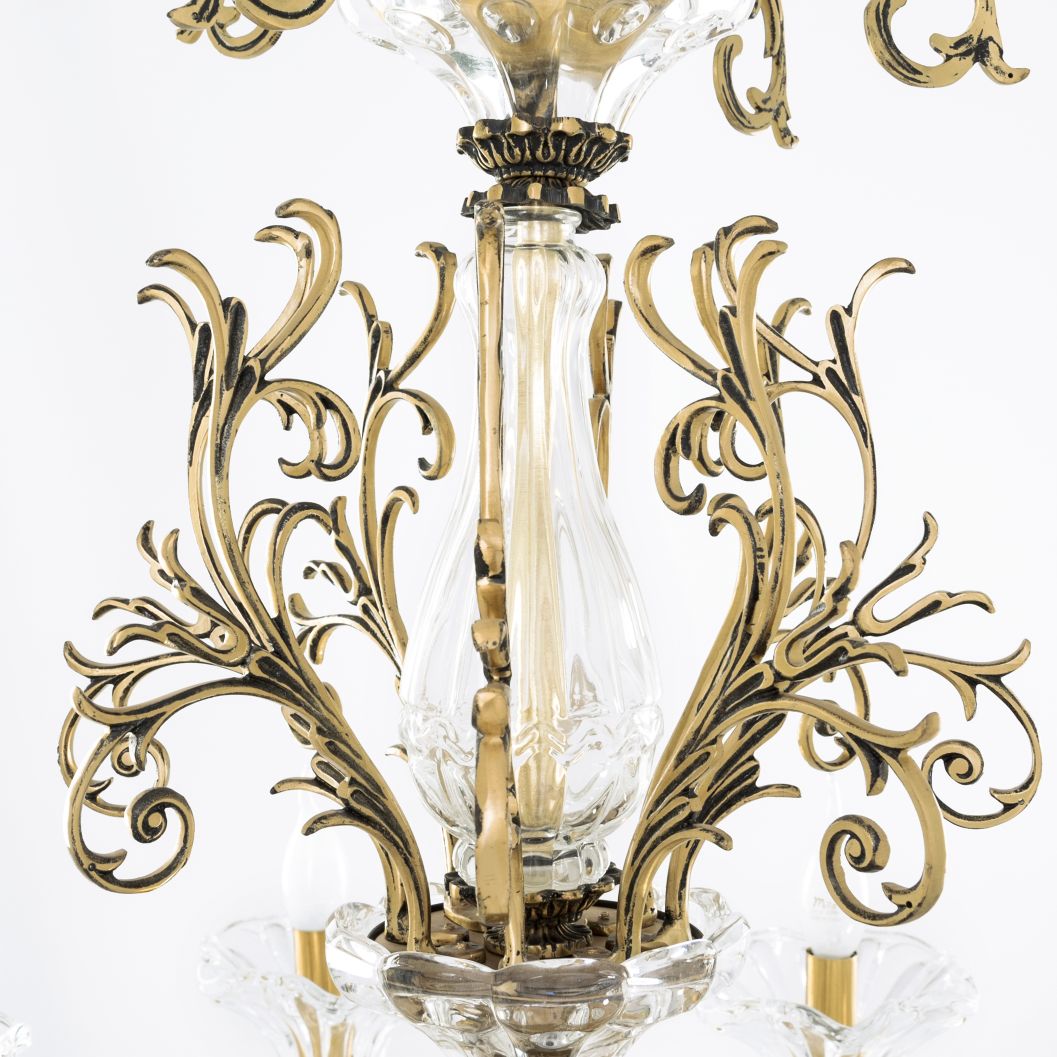 Rock 8 Lights Bronze Chandelier