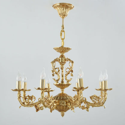 Rogina 8 Lights Gold Chandelier