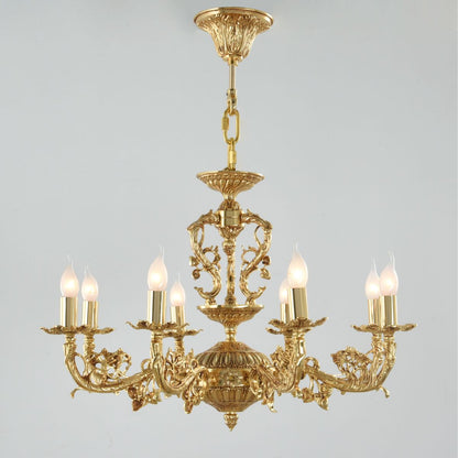 Rogina 8 Lights Gold Chandelier