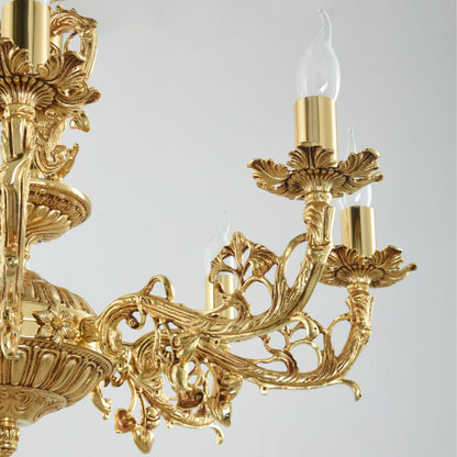 Rogina 8 Lights Gold Chandelier
