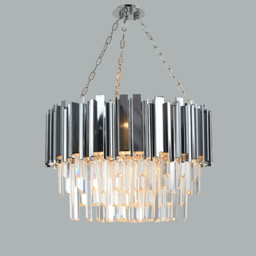 نجفة رايسا ذات 8 لمبة مطلية بالكروم