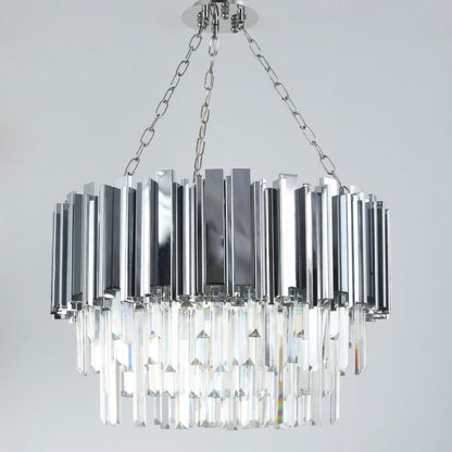 نجفة رايسا ذات 8 لمبة مطلية بالكروم