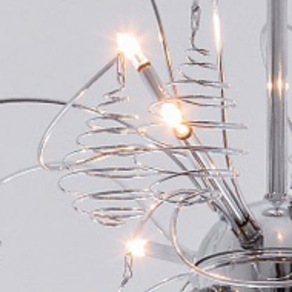 Drops Ultra-Modern 12 light Chrome Chandelier