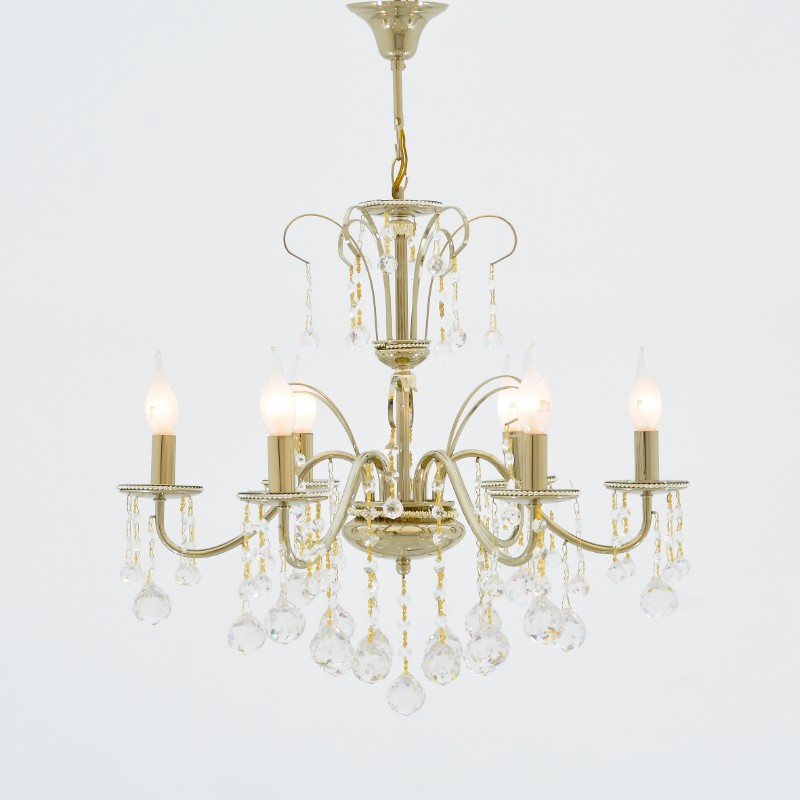 Vera 6 Lights Brandy Chandelier