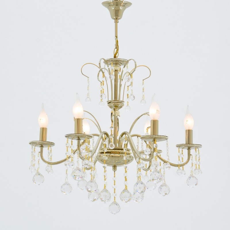 Vera 6 Lights Brandy Chandelier