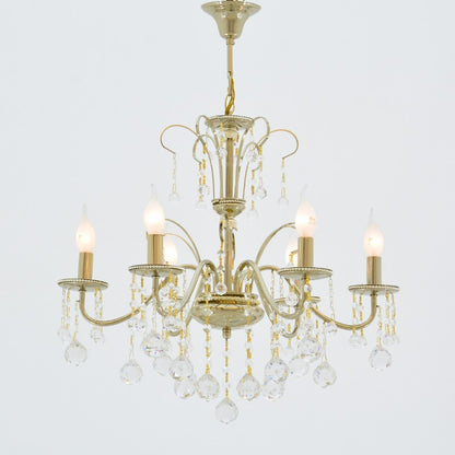 Vera 6 Lights Brandy Chandelier