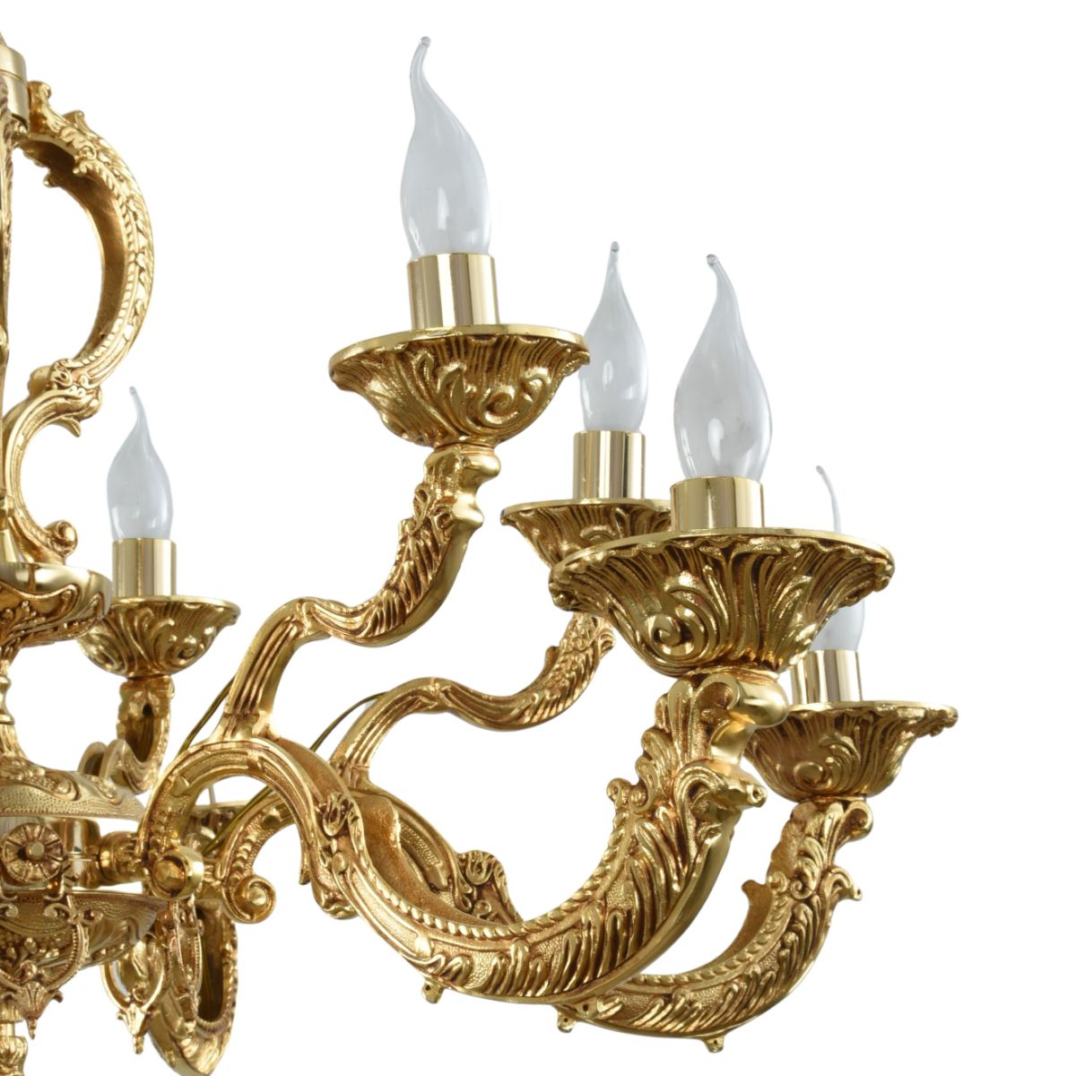 Galaxy 12 Lights Gold Chandelier