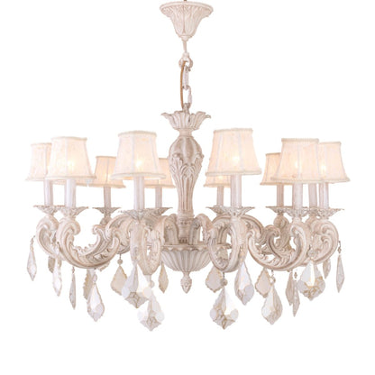 Bern Chandelier, 12 Lights, Aluminum, 90×90cm - Whitey