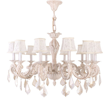 Bern Chandelier, 12 Lights, Aluminum, 90×90cm - Whitey