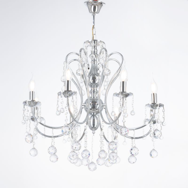 نجفة توفي كروم بثمانية لمبة