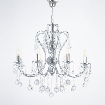 Tofey Chrome 8 Lights Chandelier